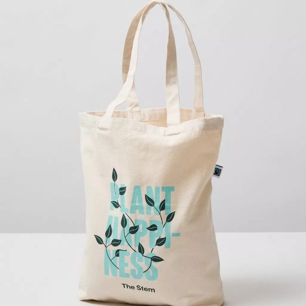 Plant Happiness Gift Set Bundle Long Sleeve Shirt, Water Bottle & Tote Bag 100% - Picture 3 of 9